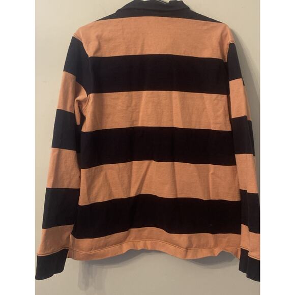 The North Face Rugby Shirt Mens Large Long Sleeve Polo Striped Heavy Retro 90’s - Picture 4 of 5